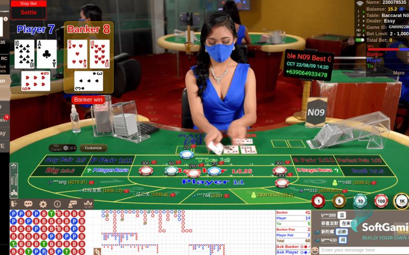 bài Baccarat trong casino trực tuyến