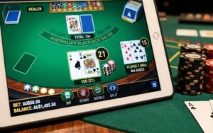 bàn chơi Blackjack trực tuyến