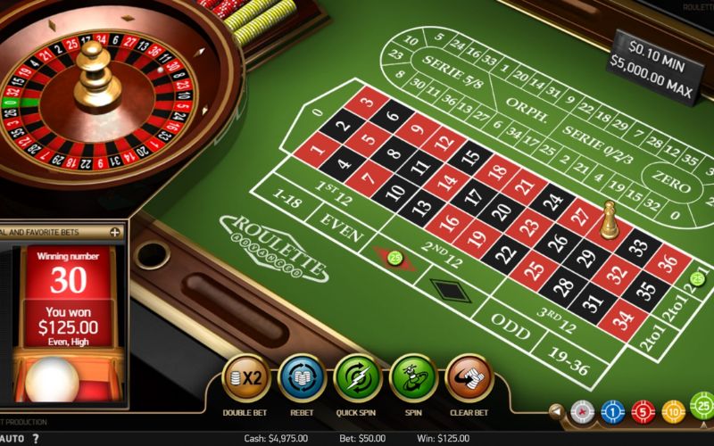 vòng quay Roulette casino