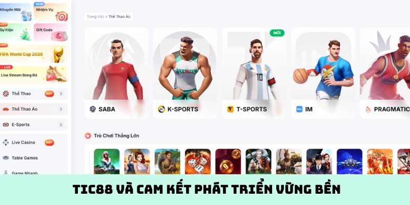 Tic88 và cam kết phát triển vững bền